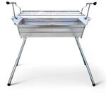Grillpeter Mangal Ararat Edelstahl 2mm Schaschlikgrill mit verstellbarer Grillh&ouml;he