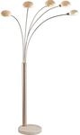 Globo Stehleuchte Classic Style Nickel Matt 210 cm
