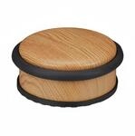 Relaxdays T&uuml;rstopper Edelstahl Holzoptik Rutschfest 5 cm x 10,5 cm 1,1 kg