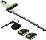 TRUTZHOLM Akku Heckenschere 20V 2Ah mit 2 Akkus und Schnellladeger&auml;t Schnittl&auml;nge