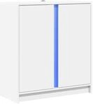 vidaXL LED-Sideboard Wei&szlig; 77x34x85 cm Holzwerkstoff 852131