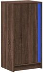 vidaXL LED-Sideboard Braun Eichen-Optik 42,5x34x85 cm Holzwerkstoff 852144