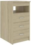 vidaXL Sideboard mit Schubladen Sonoma-Eiche 40x50x76 cm Holzwerkstoff