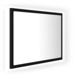 vidaXL LED-Badspiegel Schwarz 60x8,5x37 cm Acryl 804917