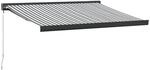 vidaXL Markise Einziehbar Anthrazit & Wei&szlig; 3,5x2,5 m Stoff & Aluminium 3216129
