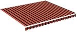 vidaXL Markisenbespannung Orange und Braun 4x3,5 m 311958