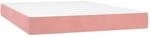 vidaXL Taschenfederkernmatratze Rosa 140x190x20 cm Samt 347793