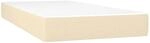 vidaXL Taschenfederkernmatratze Creme 80x200x20 cm Stoff 347679