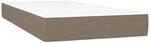 vidaXL Taschenfederkernmatratze Taupe 80x200x20 cm Stoff 347678