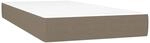 vidaXL Taschenfederkernmatratze Taupe 90x190x20 cm Stoff 347698