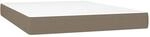 vidaXL Taschenfederkernmatratze Taupe 140x200x20 cm Stoff 347798