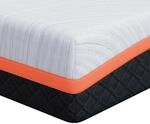 vidaXL Matratze Wei&szlig; und Grau 120 x 200 cm Memory Foam 4106304