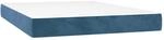 vidaXL Taschenfederkernmatratze Dunkelblau 140x210x20 cm Samt 4016586