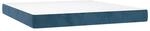 vidaXL Taschenfederkernmatratze Mittel Dunkelblau 160x210x20 cm Samt 4016592