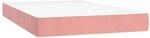 vidaXL Taschenfederkernmatratze Rosa 120x210x20 cm Samt 4016581