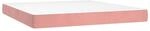 vidaXL Taschenfederkernmatratze Rosa 160x220x20 cm Samt 4016629