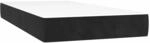 vidaXL Taschenfederkernmatratze Mittel Schwarz 100x220x20 cm Samt 4016608