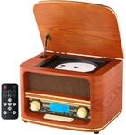Cyberlux CL-3050 Retro Nostalgieradio CD MP3 USB Bluetooth Player