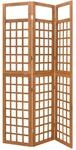 vidaXL Spalier/Paravent 3 Teilig Massivholz Tanne 121x180,5 cm 316478