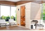 Weka Massivholzsauna Valida 2 Sparset 4,5 kW BioS Glast&uuml;r