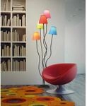 N&auml;ve Stehleuchte 5-flammig Colori bunt