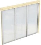 Skan Holz Polycarbonat Seitenwand f&uuml;r Terrassen&uuml;berdachung 300/289 cm Tiefe