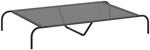 vidaXL Hundebett Erh&ouml;ht Grau 130x80x20 cm Textilene und Stahl 42000844