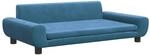 vidaXL Hundebett Blau 100x54x33 cm Samt 171981