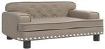 vidaXL Hundebett Cappuccino-Braun 70x45x30 cm Kunstleder 171893