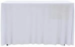vidaXL 2 St&uuml;ck Stretch-Tischdecken mit Rand Wei&szlig; 120 x 60,5 x 74 cm