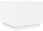 vidaXL Couchtisch mit LED-Leuchten Wei&szlig; 50x50x40 cm 839868