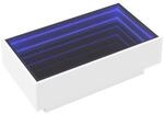 vidaXL LED-Couchtisch Wei&szlig; 90x50x30 cm Holzwerkstoff 847518