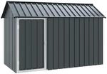 vidaXL Vogelk&auml;fig Anthrazit 215 x 112 x 141 cm Verzinkter Stahl 4100923