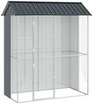 vidaXL Vogelk&auml;fig Anthrazit 215 x 110 x 247 cm Verzinkter Stahl 3325172
