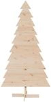 vidaXL Weihnachtsbaum Holz zum Schm&uuml;cken 180 cm Massivholz Kiefer 858195