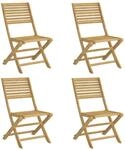 vidaXL Gartenst&uuml;hle 4 Stk Klappbar 48,5x61,5x87 cm Massivholz Akazie 365740