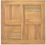 vidaXL Tischplatte Quadratisch 50x50x2,5 cm Massivholz Teak