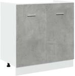 vidaXL Sp&uuml;lenunterschrank Lyon Betongrau 80x46x81,5 cm Holzwerkstoff 856076