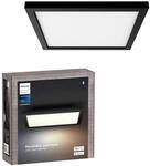 Philips Hue Smart-LED-Panelleuchte Aurelle White Ambiance Schwarz 30 cm x 30 cm