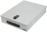 HMF 1413-07 Dokumentenkassette Zahlenschloss DIN A4 37 x 26 x 8 cm Lichtgrau