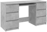 vidaXL Schreibtisch Betongrau 140x50x77 cm Holzwerkstoff 800814