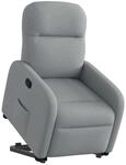 vidaXL Relaxsessel mit Aufstehhilfe Hellgrau Stoff 3302972