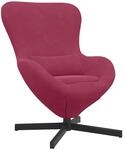 vidaXL Eiersessel Weinrot 63 x 73 x 90 cm Samt 42002761