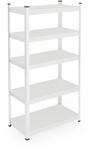 Relaxdays Schwerlastregal Metall Wei&szlig; Teilbar 150 cm x 75 cm x 30 cm 10,5 kg