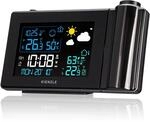 Kienzle Funk-Wetterstation mit Projektion Schwarz