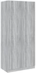 vidaXL Kleiderschrank Grau Sonoma 90x52x200 cm Holzwerkstoff