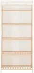 vidaXL Kleiderschrank Wei&szlig; 79 x 40 x 170 cm Stoff Modell 1