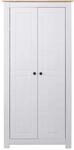 vidaXL Kleiderschrank Wei&szlig; 80&times;50&times;171,5 cm Kiefer Massiv Panama Serie