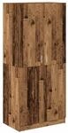 vidaXL Kleiderschrank Altholz-Optik 80x52x180 cm Holzwerkstoff 855882