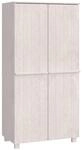 vidaXL Kleiderschrank HAMAR Wei&szlig; 89x50x180 cm Massivholz Kiefer